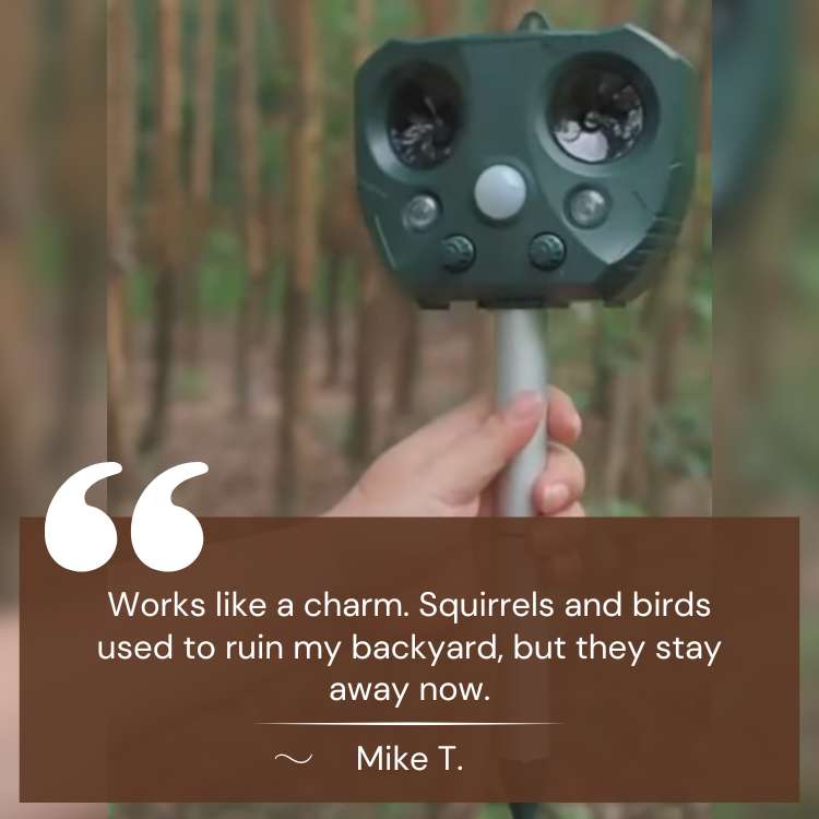 BowLift | Ultrasonic Bird & Pest Repeller Device - Effective Pest Control for Gardens, Yards & Outdoor Spaces