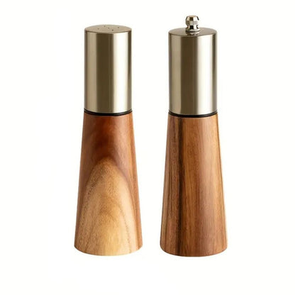 Skanto | Elegant Wooden Salt and Pepper Grinder Set
