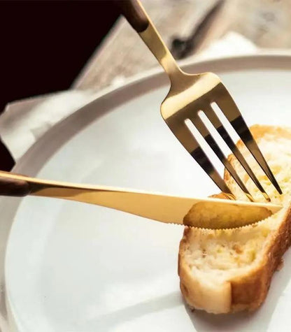 Skanto | Premium Stainless Steel Cutlery with Wood Accent