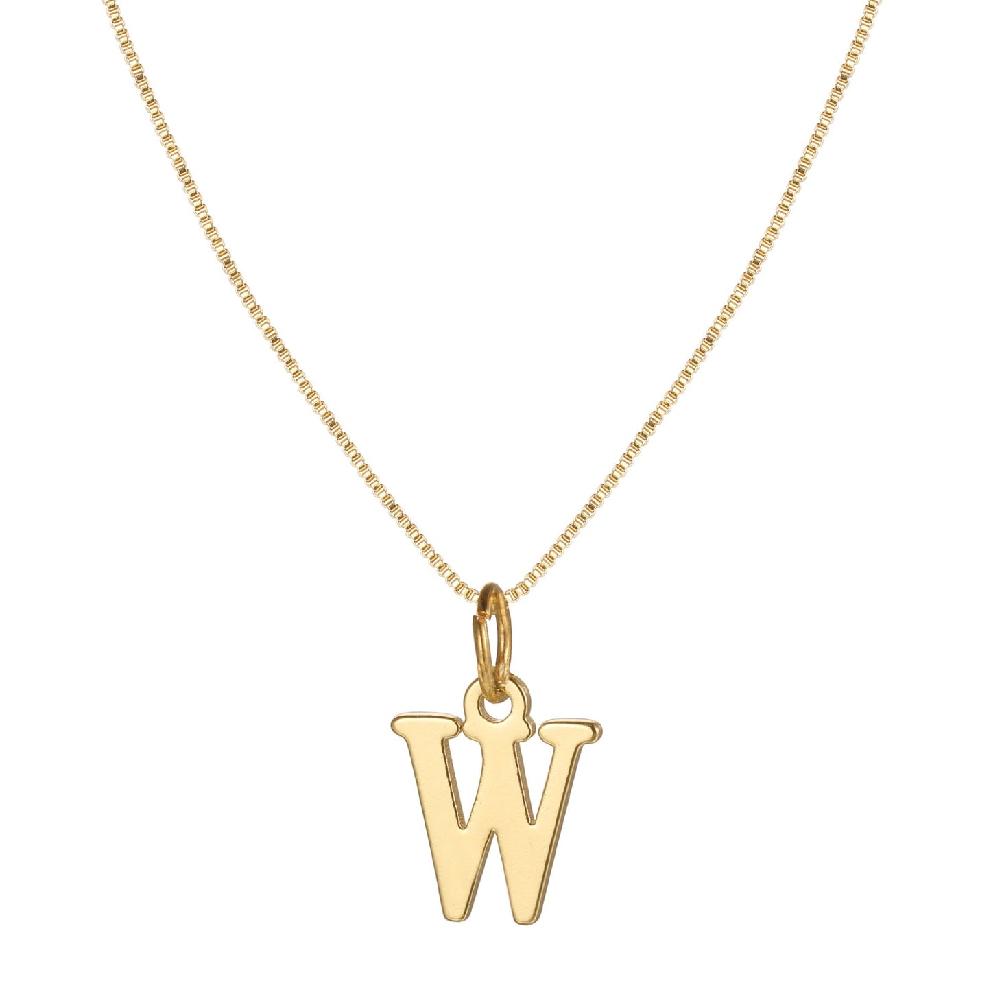 Skanto | 14k Minimal Serif Initial Necklace