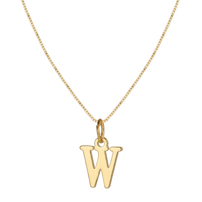 Skanto | 14k Minimal Serif Initial Necklace
