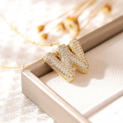 Skanto | Alphabet Diamond Pendant Necklace