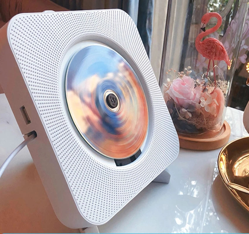 Skanto | Portable CD Player | Bluetooth, USB and FM Radio | White