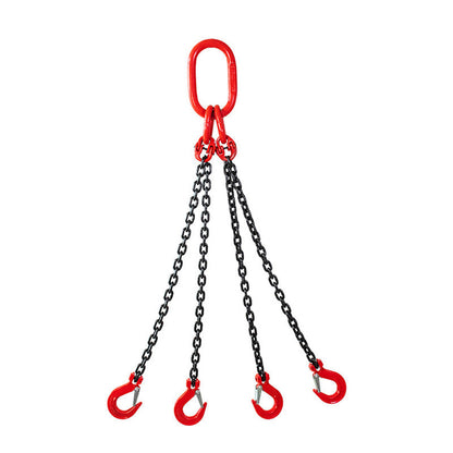 BowLift | Lifting Chain Sling, 5 Ton G80 Chain Four-Leg Hook And Ring Combination Complete Set Of Crane Sling,Lifting Tools