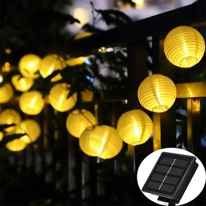 Solar Lantern String Lights for Outdoor Use – Colorful Lanterns for Garden and Patio Lighting | Karnz