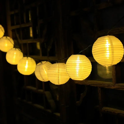 Solar Lantern String Lights for Outdoor Use – Colorful Lanterns for Garden and Patio Lighting | Karnz