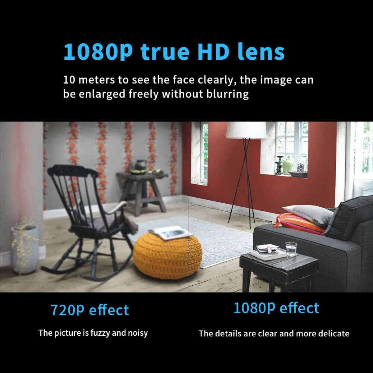 Skanto | Waterproof HD Mini Camera with Night Vision and Wide-Angle Lens IP WiFi 1080P HD 160° Wide Angle