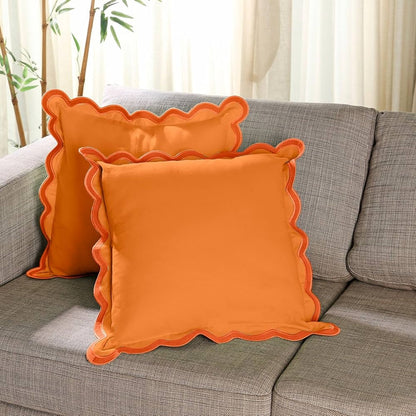 BowLift | Wave Edge Cotton Cushion Cover