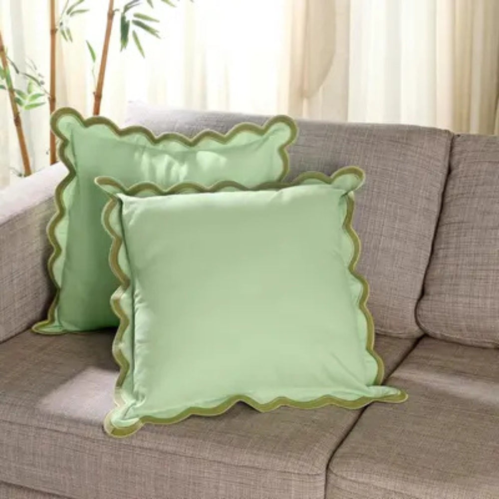 BowLift | Wave Edge Cotton Cushion Cover