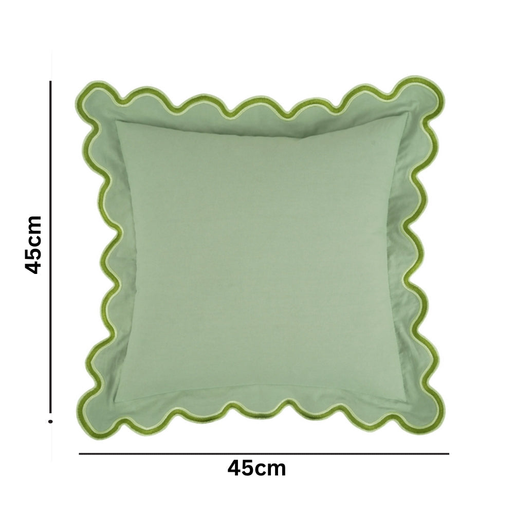 BowLift | Wave Edge Cotton Cushion Cover