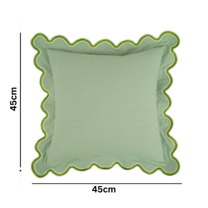 BowLift | Wave Edge Cotton Cushion Cover