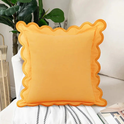 BowLift | Wave Edge Cotton Cushion Cover