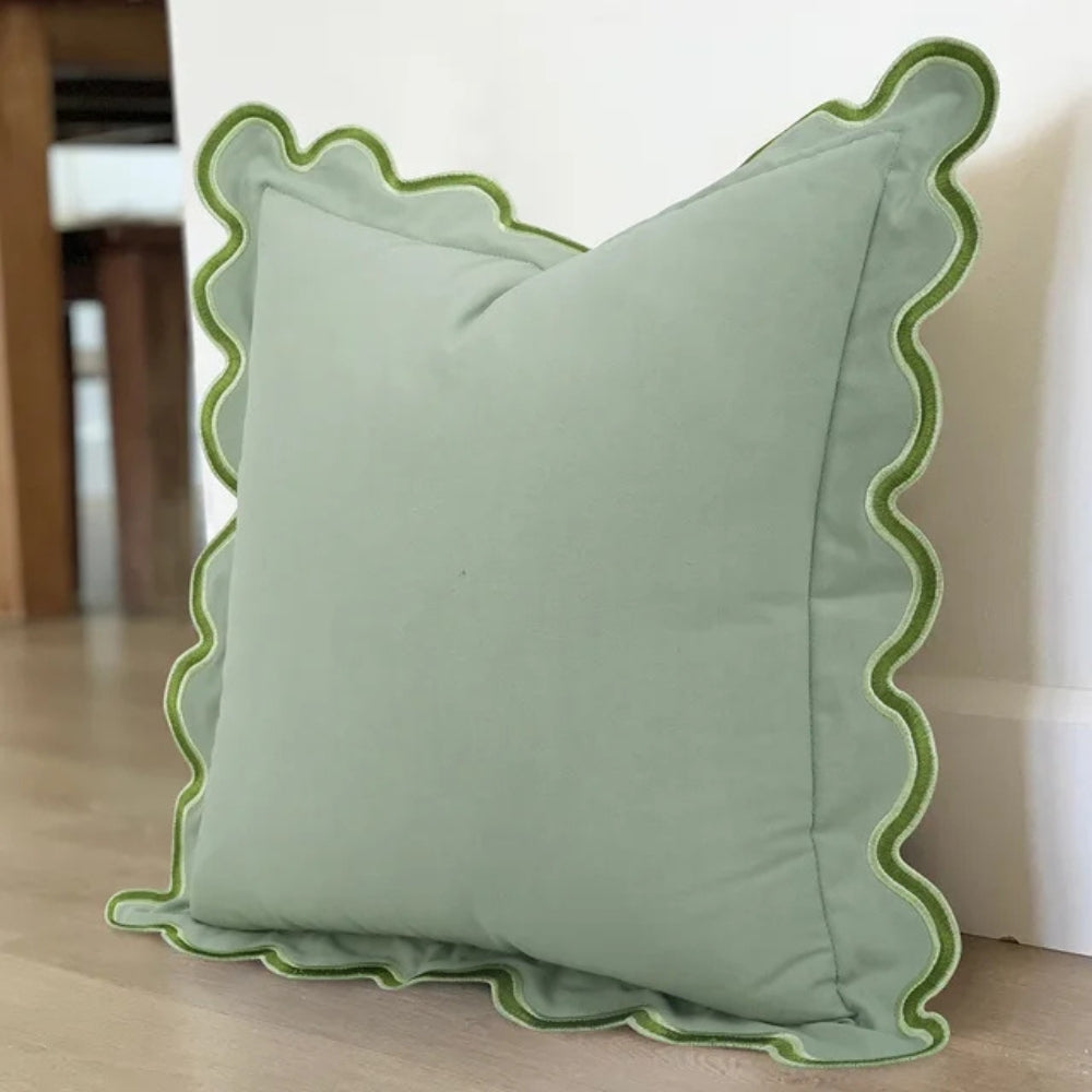 BowLift | Wave Edge Cotton Cushion Cover