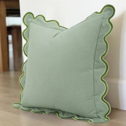 BowLift | Wave Edge Cotton Cushion Cover