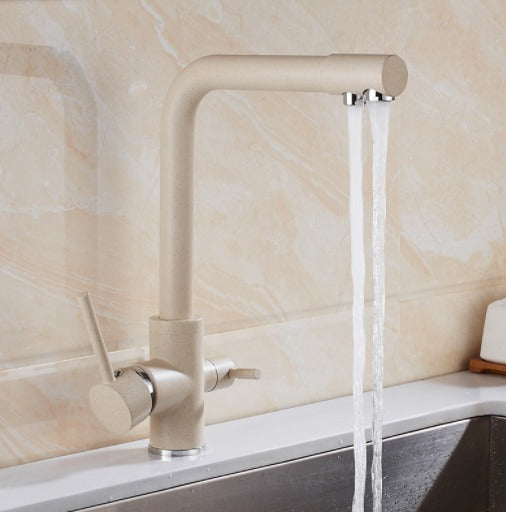Skanto | Filtered Water Kitchen Faucet Double Handle Faucet