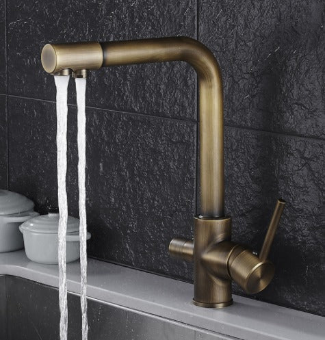 Kalsten | Filtered Water Kitchen Faucet Double Handle Faucet
