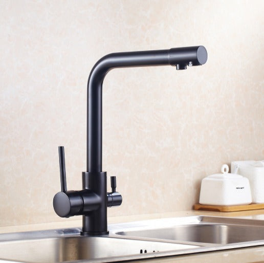 Skanto | Filtered Water Kitchen Faucet Double Handle Faucet