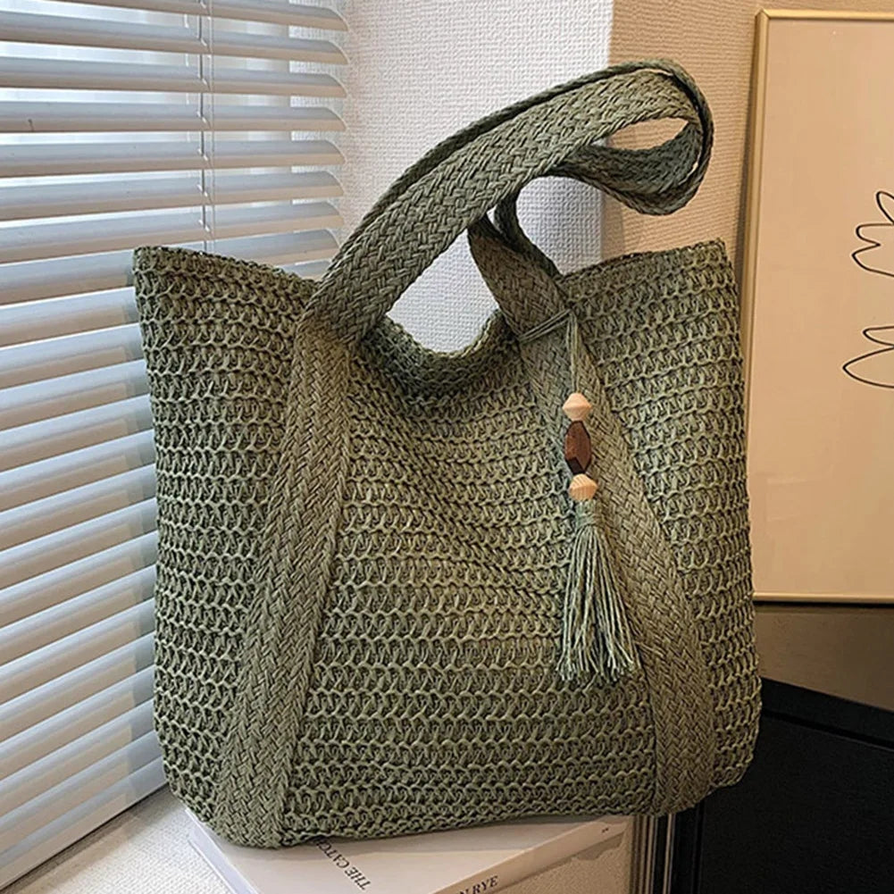 Skanto | EcoChic Handbag – Stylish Rattan Women's Bag | Sustainable Everyday Tote