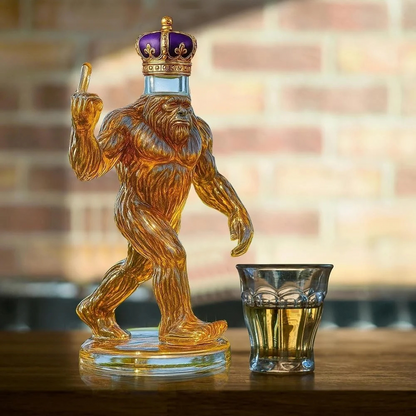 BowLift | Whiskey Decanter Funny Bigfoot Glass Bottle