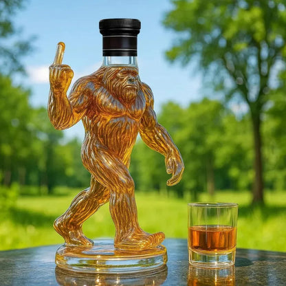 BowLift | Whiskey Decanter Funny Bigfoot Glass Bottle