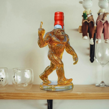 BowLift | Whiskey Decanter Funny Bigfoot Glass Bottle