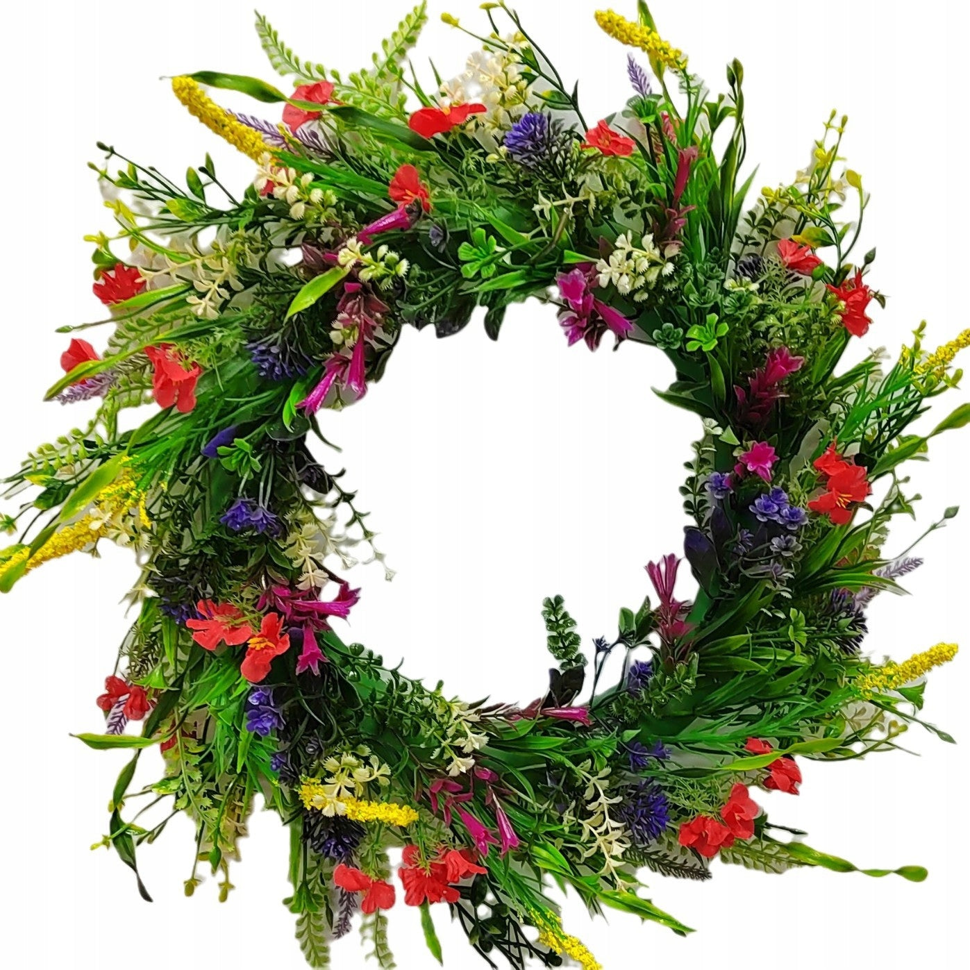 BowLift | Spring Sun Flower Crown for Door – Handmade with Eucalyptus and Silk Flowers