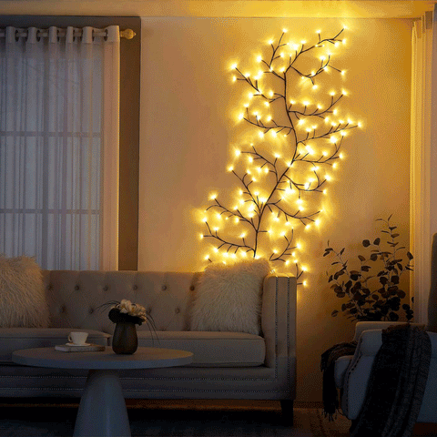 Skanto | Wine LED Garden String Lights – 144 Flexible LEDs with 8 Modes for Indoor and Outdoor Use