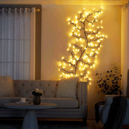 Skanto | Wine LED Garden String Lights – 144 Flexible LEDs with 8 Modes for Indoor and Outdoor Use