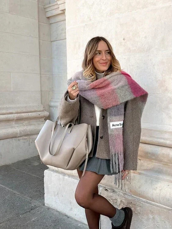 Skanto | Voss – Vintage Leather Shoulder Bag for Women | Spacious, Elegant, and Timeless Design