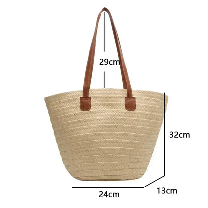 Skanto | Straw Basket Crossbody Bag for Women – Woven Design – Practical & Spacious – Versatile Carrying Options – Wall Clock