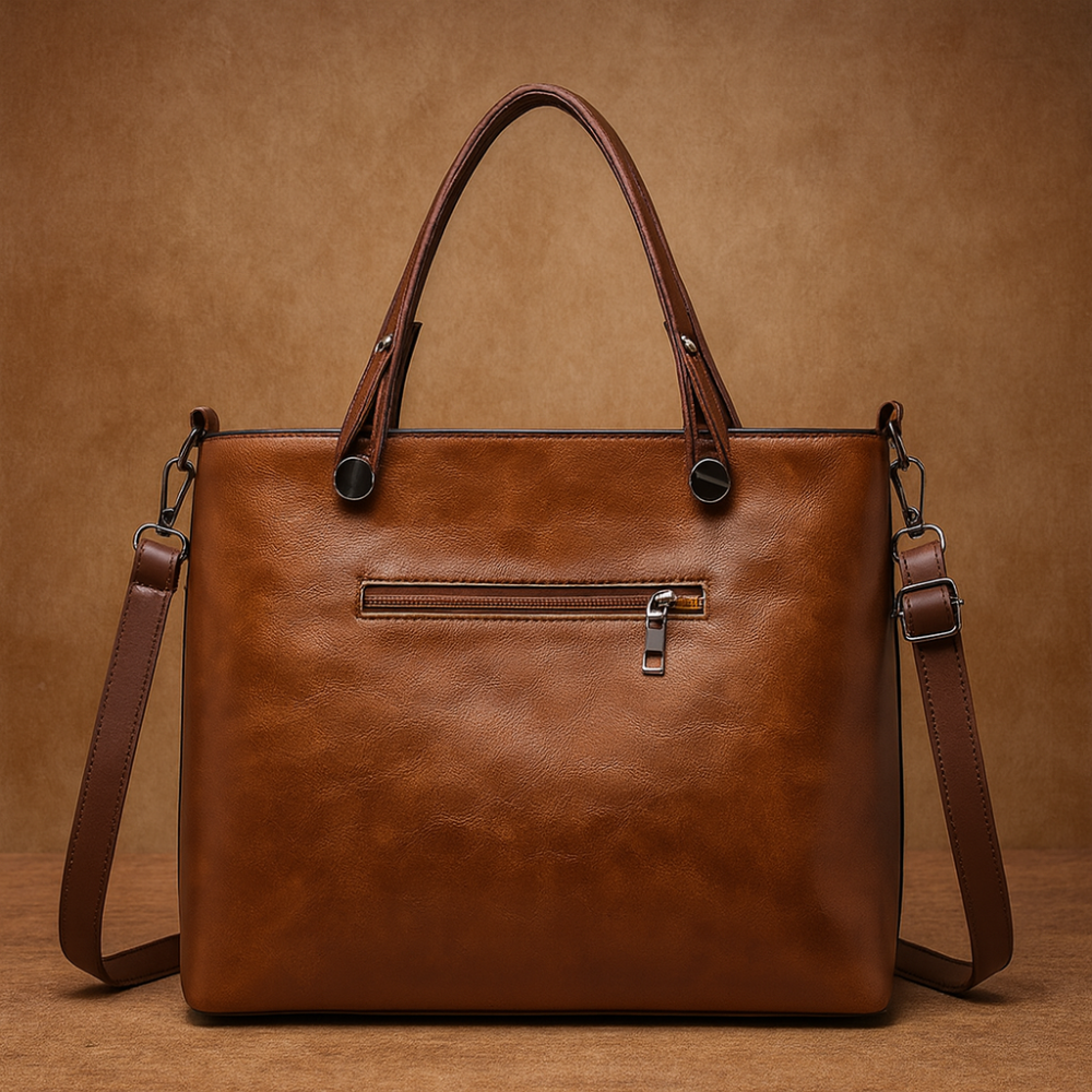 BowLift | Women’s Leather Tote Handbag Shoulder Crossbody Multi Compartments