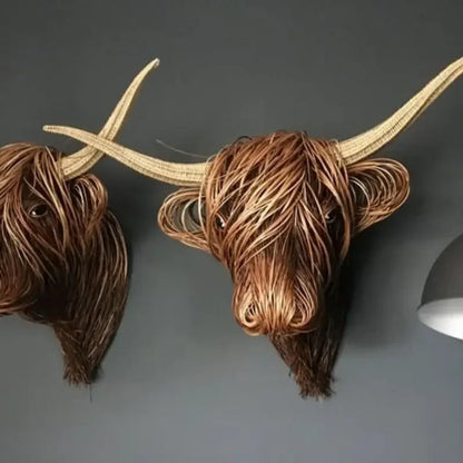Frendorf | Nature'sCow - Handcrafted cow wall decoration for nature-inspired rooms