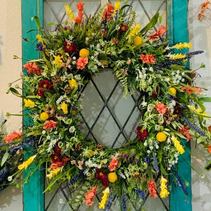 BowLift | Thanksgiving Wreath Front Door Spring Wildflower Home Decor