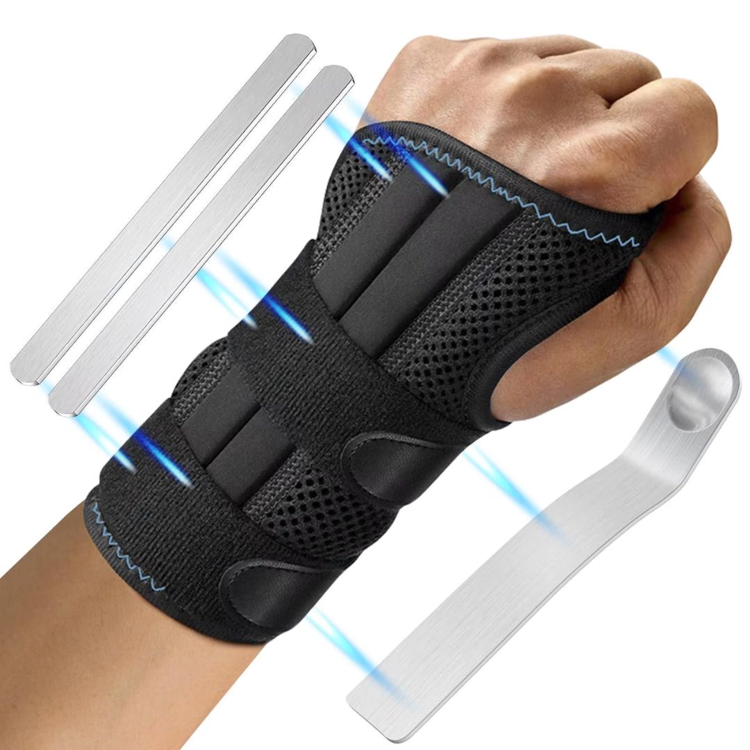 WristGuard Secure Wrist Bandage | Injury Recovery - Carpal Tunnel - Arthritis - Sports - Daily Support Skanto