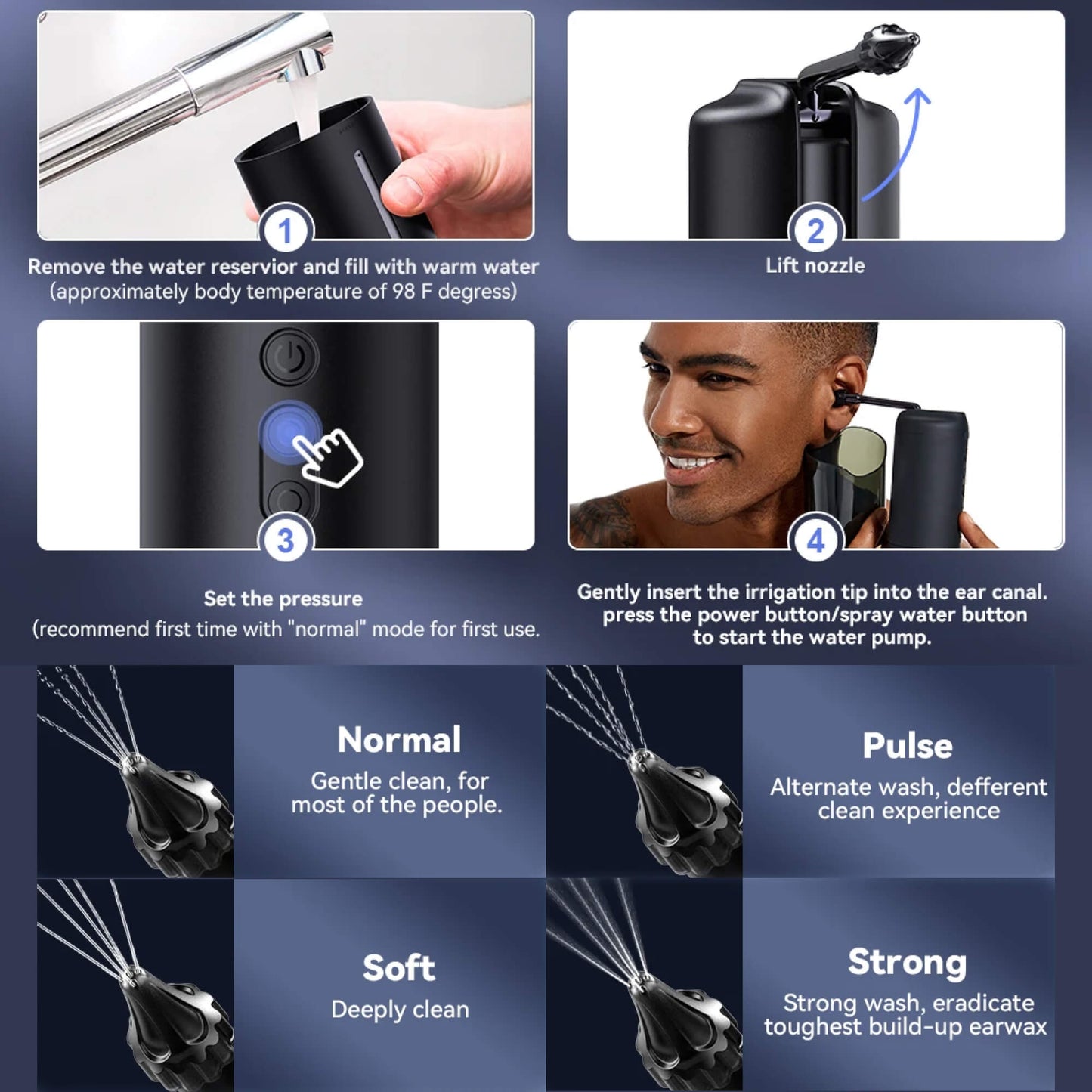 BowLift | Wush Pro Ear Cleaner – Effective Ear Cleaning Solution for Cleaner, Healthier Ears
