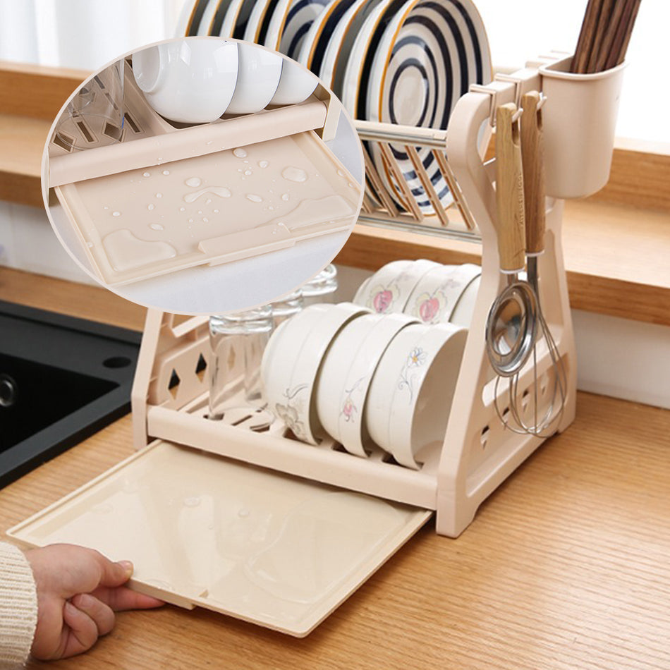 Foldable Dish Organizer – Practical Dish Drying Rack, Space-saving and Easy to Clean, Perfect for Modern Kitchens and Small Spaces | Karnz