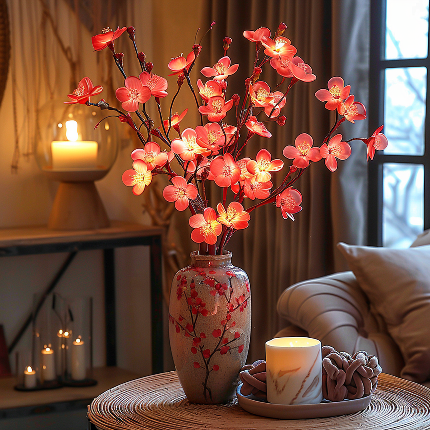 Skanto | LUMIVISTA OLIVE LIGHT – Mediterranean LED Light Branches for Atmospheric and Wireless Decoration