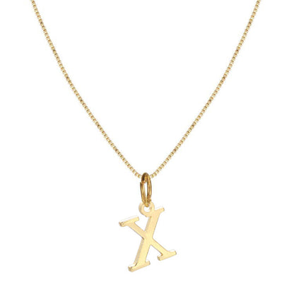 Skanto | 14k Minimal Serif Initial Necklace