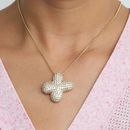 BowLift | Chunky Bubble Diamond Dazzle Initial Necklaces