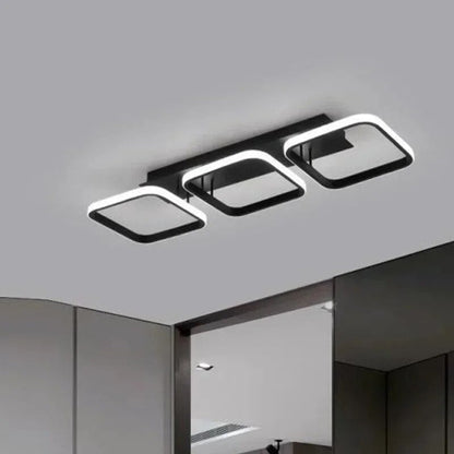 Modern LED Ring Chandelier – Minimalist Ceiling Light for Living Room and Dining Area | Karnz