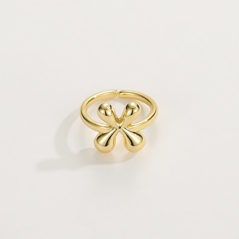 BowLift | Cute Bubble Letter Initial Ring