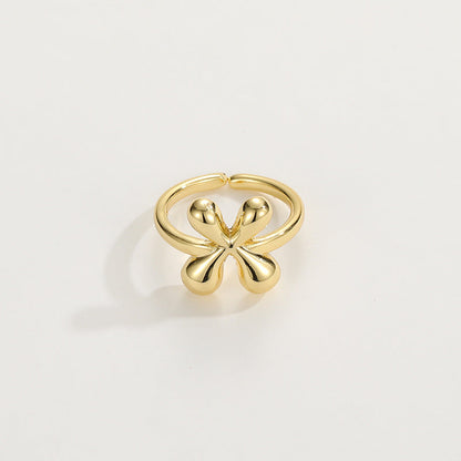 BowLift | Cute Bubble Letter Initial Ring