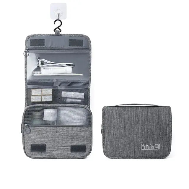 Skanto | CompactCare Toiletry Bag – Foldable, Water-Resistant, and Travel-Friendly
