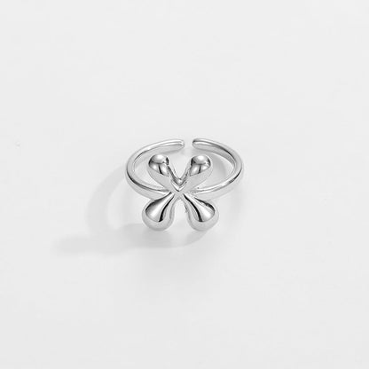 BowLift | Cute Bubble Letter Initial Ring