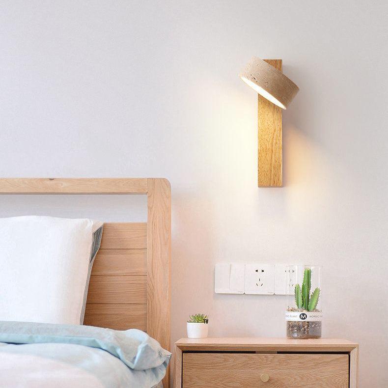 Skanto | Ivory Travertine Wall Lamp