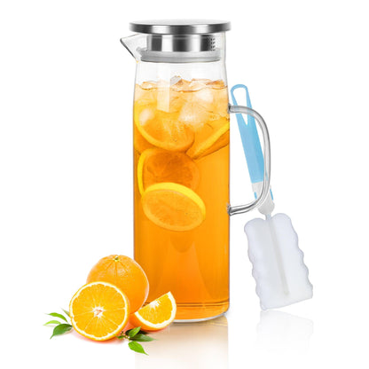 Skanto | Cylindrical Heat-Resistant Glass Carafe