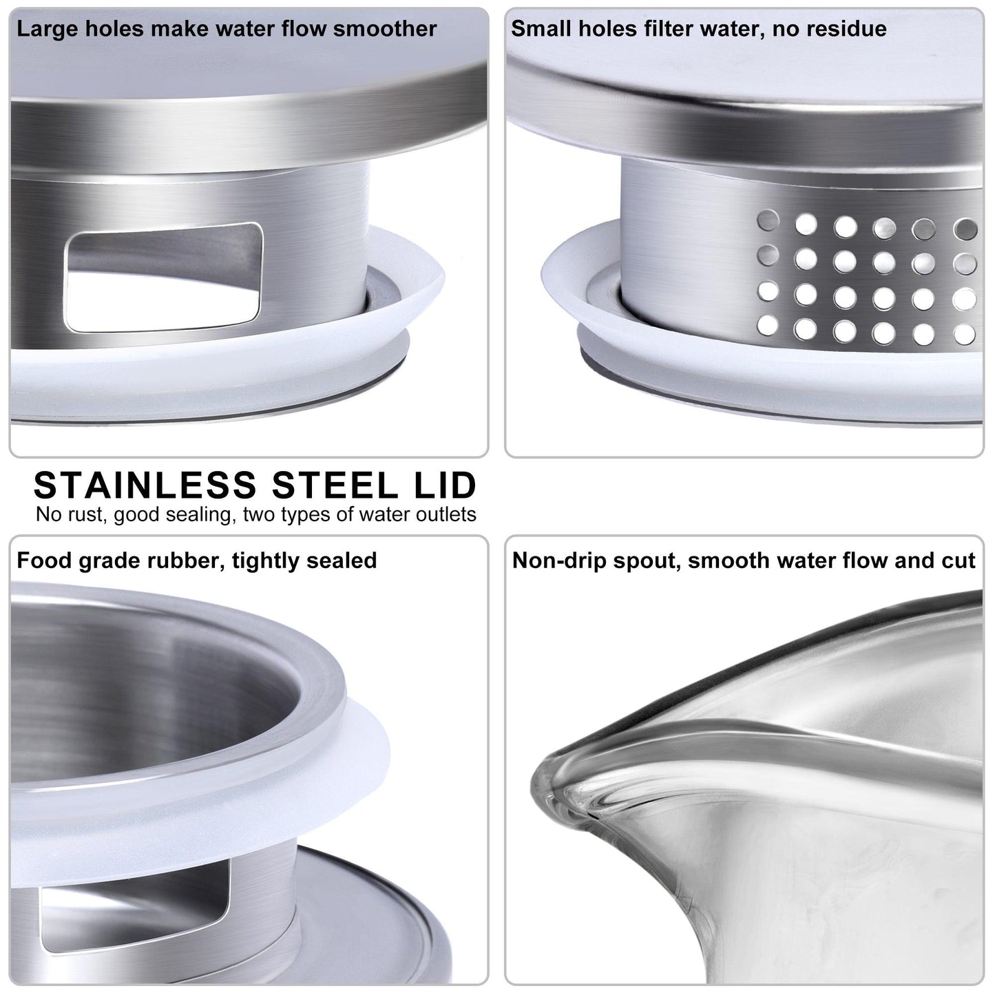 Skanto | Cylindrical Heat-Resistant Glass Carafe