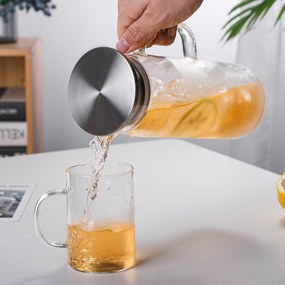 Skanto | Cylindrical Heat-Resistant Glass Carafe
