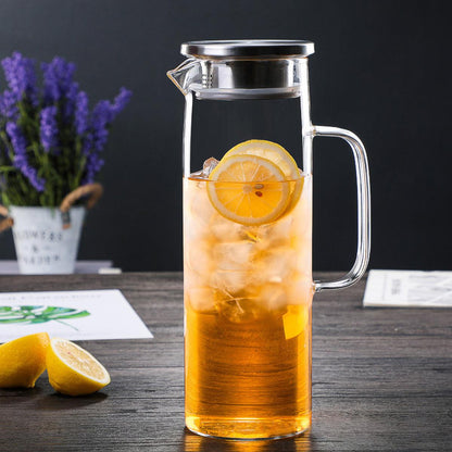 Skanto | Cylindrical Heat-Resistant Glass Carafe