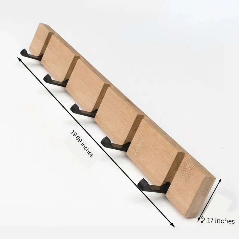 Skanto | Wall-Mounted Wooden Hanger with Hidden Hooks